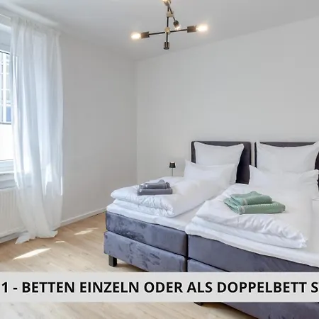 Sali Homes - 3br Apartment, 6 Single Beds, Bayreuth